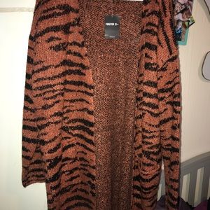 Tiger Striped Cardigan